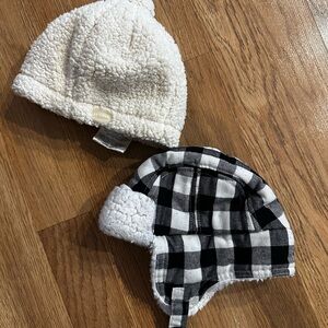 JJ Cole Cream and Black Checkered Kids Hats